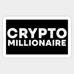 Crypto Millionaire Vintage Sticker